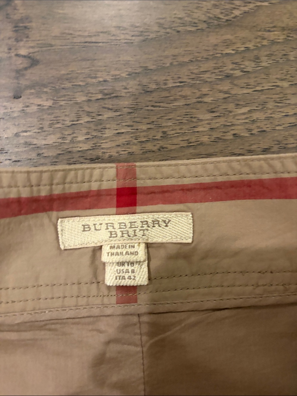 Burberry Brit Nova Check Cotton Pleated Skirt Sz 8 - Picture 4 of 8